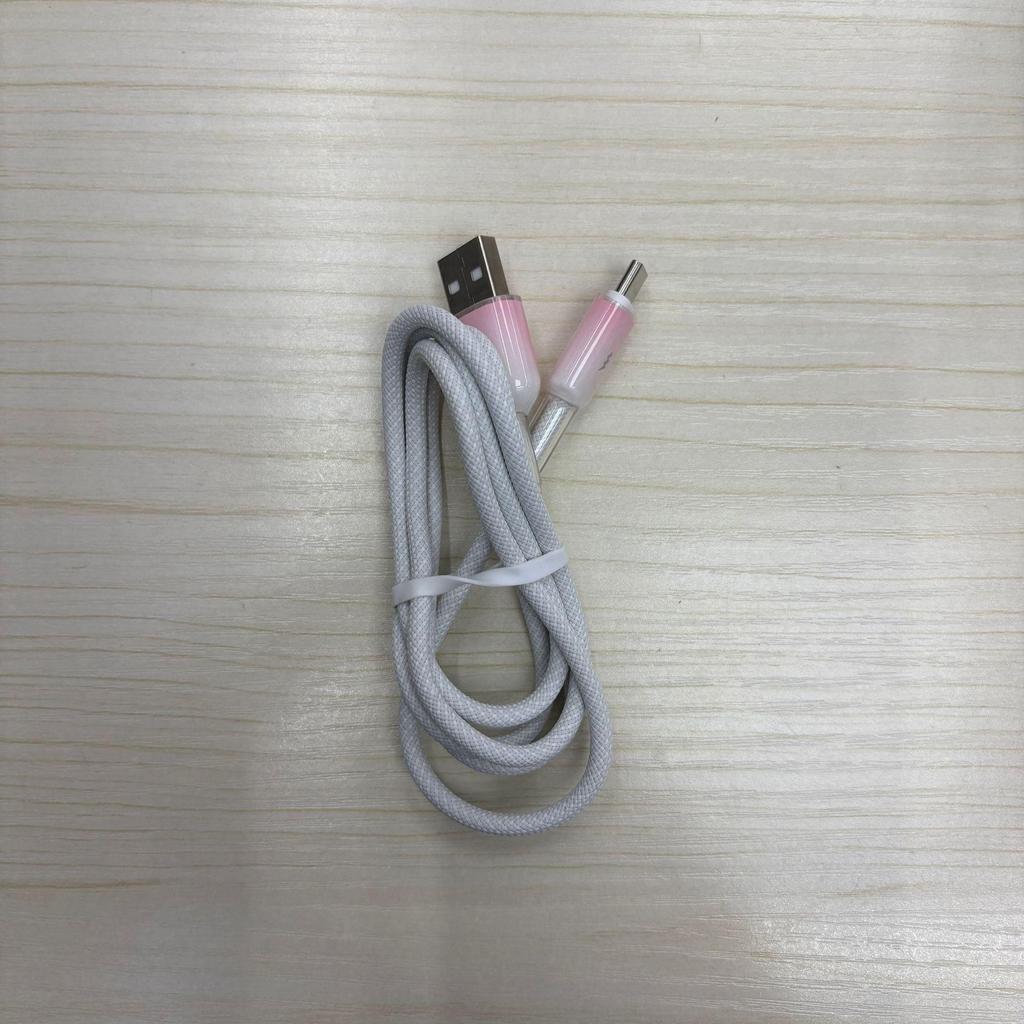 66W Ultra-Fast Charging Ice Crystal Type-C Cable for Apple & Huawei Honor