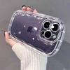 Luxury Transparent Soap Soft  Phone Case For iPhone 17 Air 16 15 14 13 12 11 Pro Max Plus 17 Pro Camera ProtectionAirbag Cover