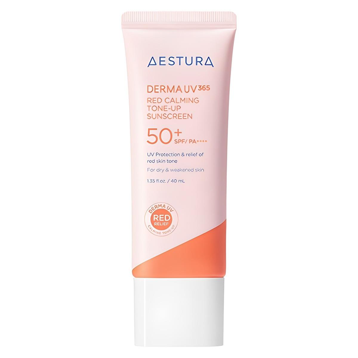 AESTURA Derma UV365 Red Calming Tone-Up Sunscreen SPF50+ PA++++ 40ml