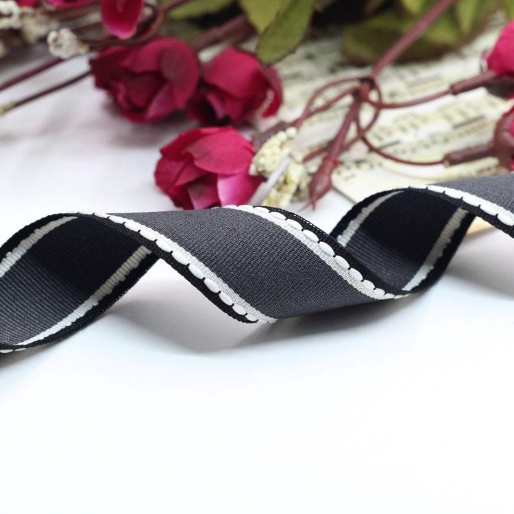 New (1 Meters/lot) 1'' (25mm) Jump  Line Grosgrain Satin Ribbon DIY Handmade Arts Decorative Crafts Hair Bow Sewing Accessories