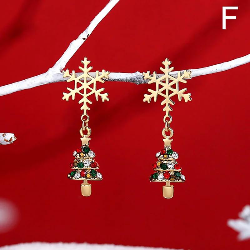 Trendy Statement Kerstboom Oorbellen Voor Vrouwen Kerstman Sneeuwpop Drop Dangle Oorbellen Sieraden Kerstcadeaus
