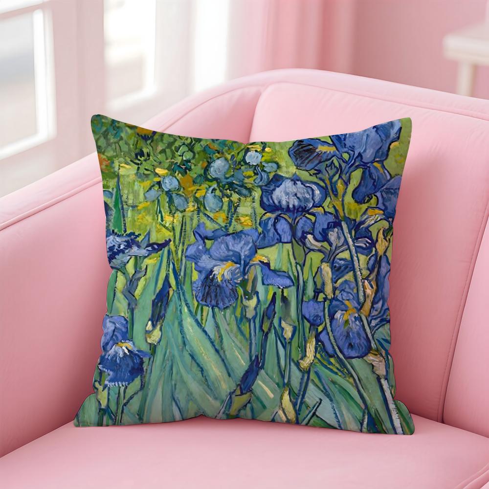 V-Van G-GoghS Cushion Cover Comfortable Reversible Pillow Cover Ideal for Car Sofa Bedroom & Beyond