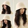 Knitted Fisherman Hat Women's Autumn Winter Ear Protection Bucket Hat Basin Hat