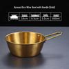 Korean Style 304 Stainless Steel Rice Wine Bowl with Handle