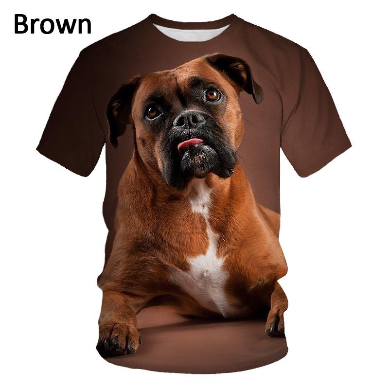 German Shepherd Dog T Shirt 3D Cute Doggy Printed Funny Puppy