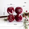 Christmas Tree Ornament Set: Nine Painted Macaron Candy Color Irregular Balls