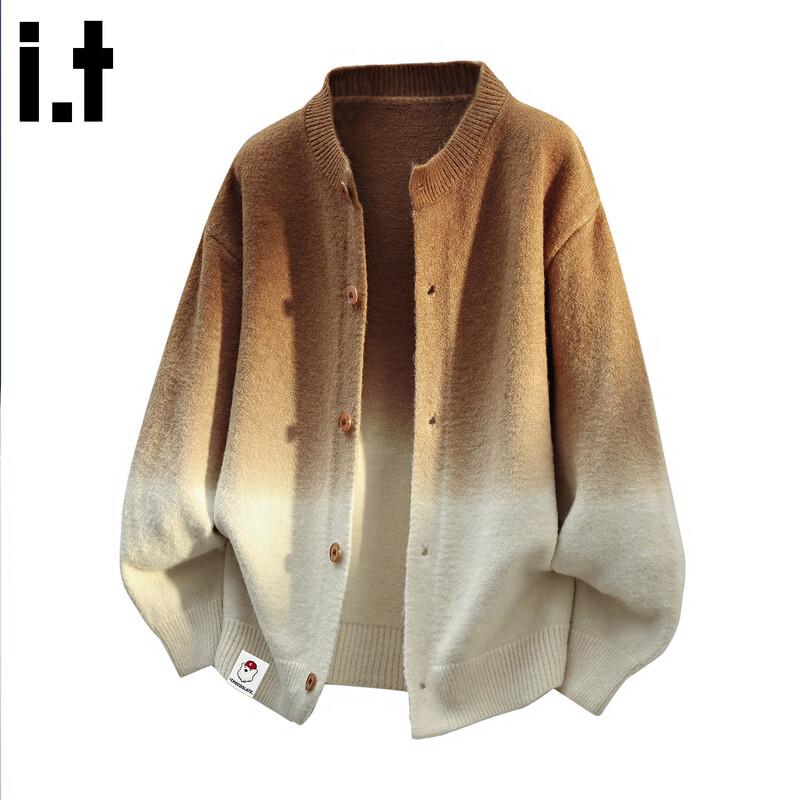 Мужской свитер CHOCOOLATEit градиентной вязки с круглым вырезом XL