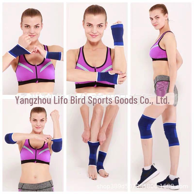 Breathable Sports Protective Gear Set: Includes Knee Pads, Elbow Pads, Wrist Guards, Palm Guards, and Ankle Pads for All-Season Fitness.