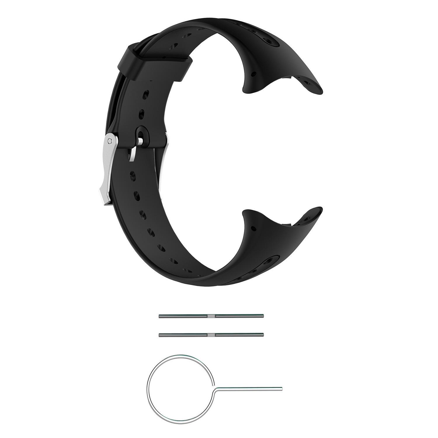 Силиконовый ремешок для часов Garmin Swim - В наличии чёрный