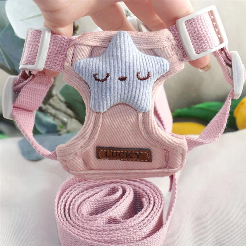 

Шлейка для собак средних и маленьких размеров, модный нагрудный ремень для щенков, регулируемый жилет для кошек, поводок для выгула домашних животных, аксессуары для собак XL