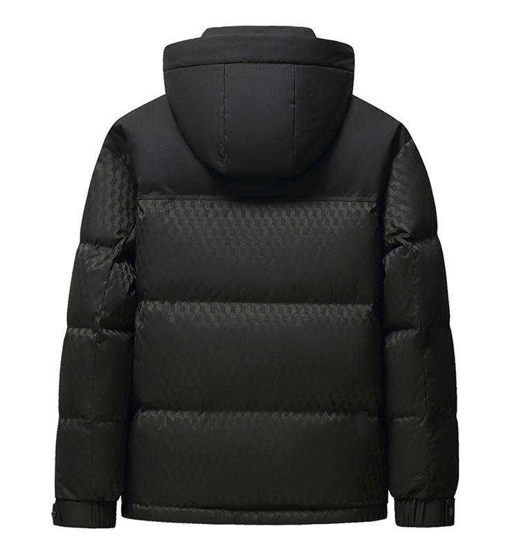 Men's Casual Hooded Patchwork Down Jacket (90% Down) - Winter 2025 Collection