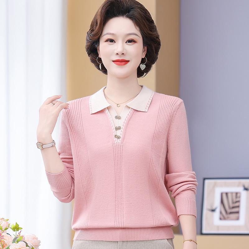 Mamas altersloser Pullover: Herbst/Winter-Mode für Frauen mittleren Alters - Einfache Strickbluse