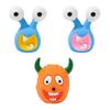 Cartoon Aliens Dog Chew Toy Bite Resistant Squeaky Latex Demon Aggressive Chewers Interactive Toy Small Medium Large Dogs Teething Cleaning Toy