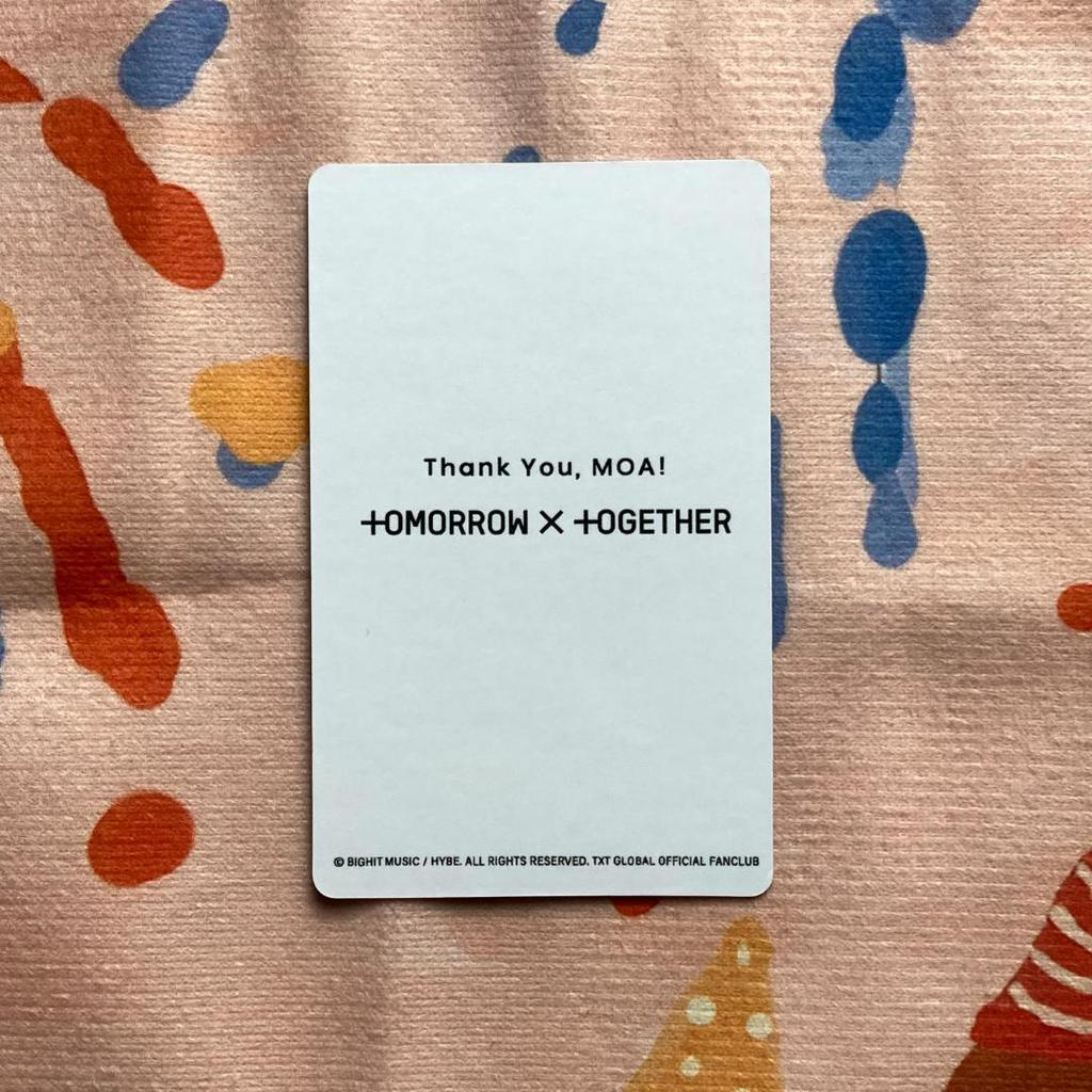 [USED] Beomgyu TXT 2021 Survey FC Member Exclusive Trading Card