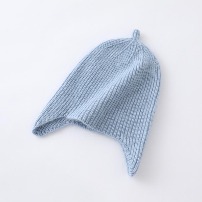 Unisex Cashmere Kids' Knit Hat with Ear Protection - Super Cute & Warm for Autumn/Winter