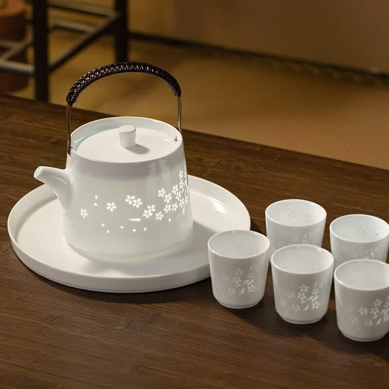 Aowei Jingdezhen Underglaze Ceramic Tea Set
