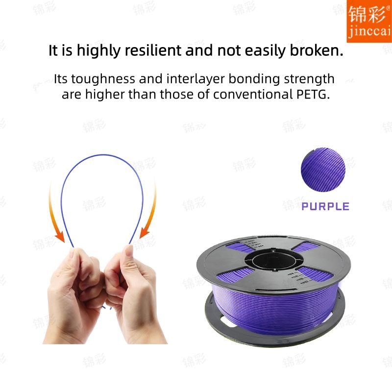 Factory New 3D Printing Filament PETG Single Color 1kg Multi-Color Optional 1.75mm Neatly Arranged