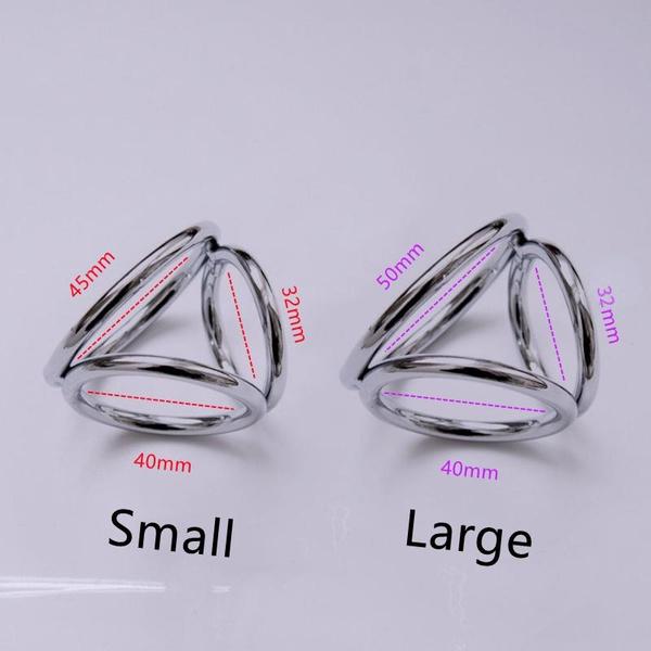 Triple Stainless Steel Male Ring Accessories