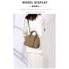 Bags bag 2025 light luxury niche large-capacity bowling bag, high-end leather messenger women's bag shell bag