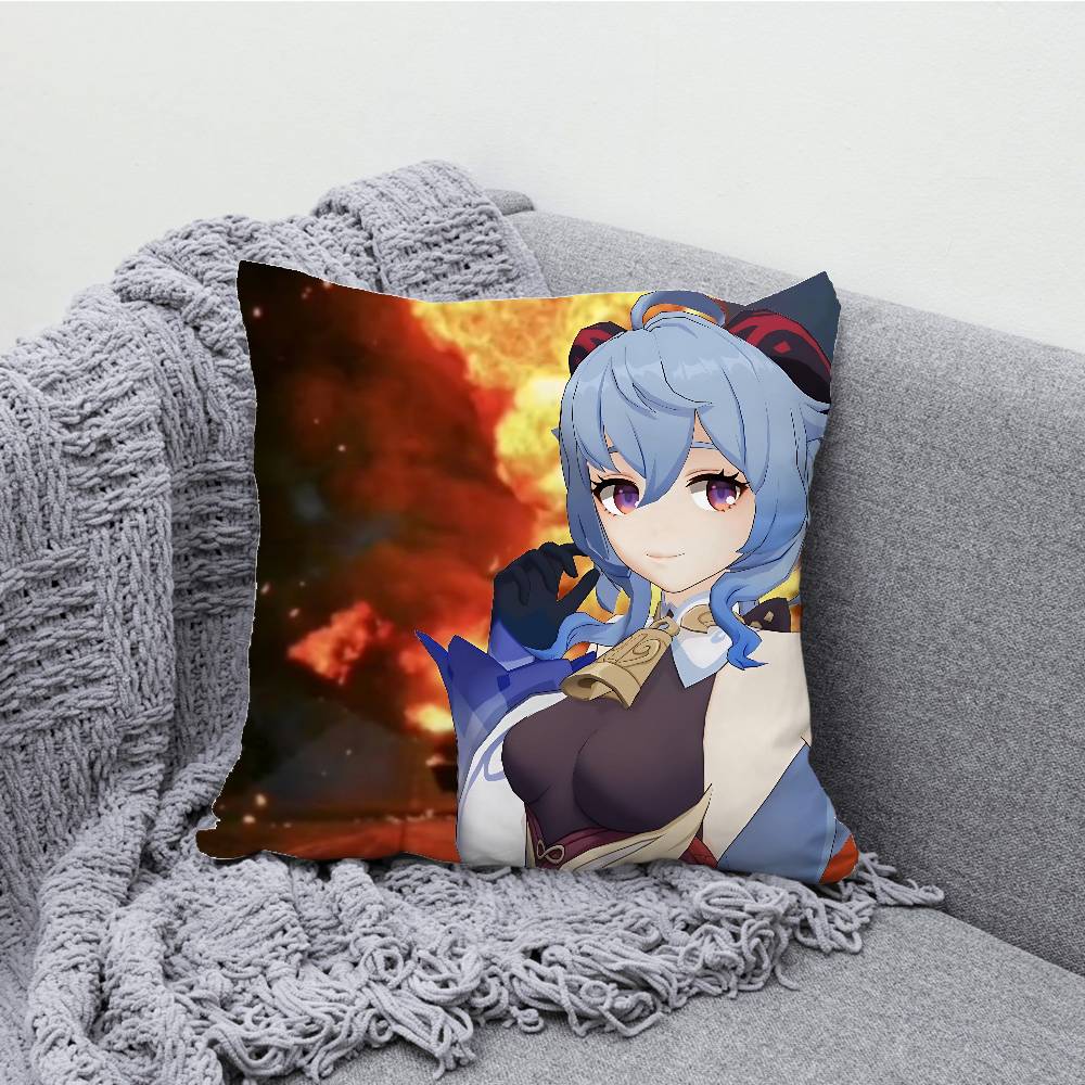 Ganyu Pillow Case For Sofa Decor Car Office Room Printing Cushion Cover Decorations and Protector