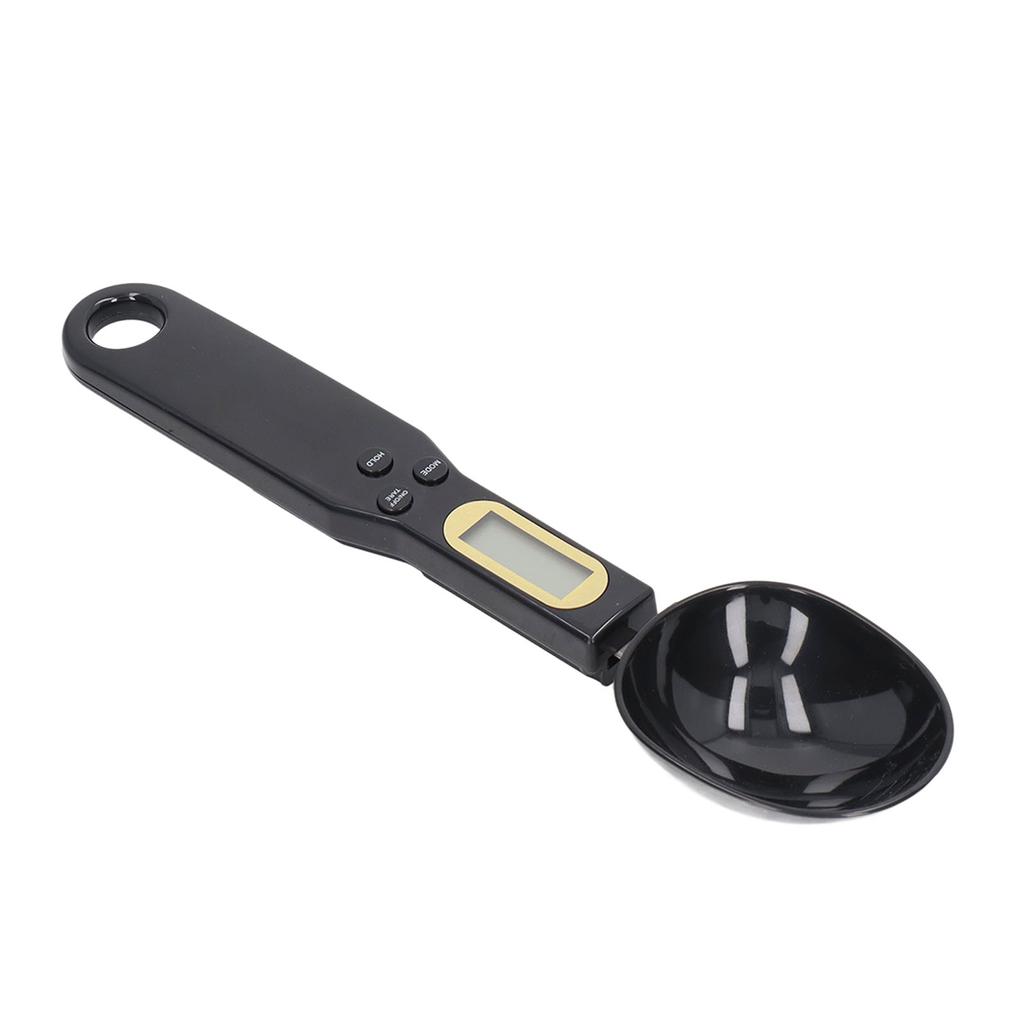Food Scale Spoon Digital Black Ingredient Weighing Spoon Scale with Electronic Screen for Kitchen