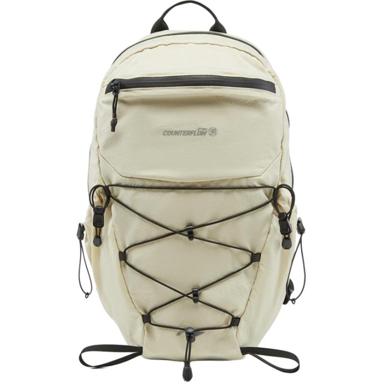 Li Ning Mountaineering Bag Outdoor Bag Large Capacity Ecru Unisex ABDV335-2