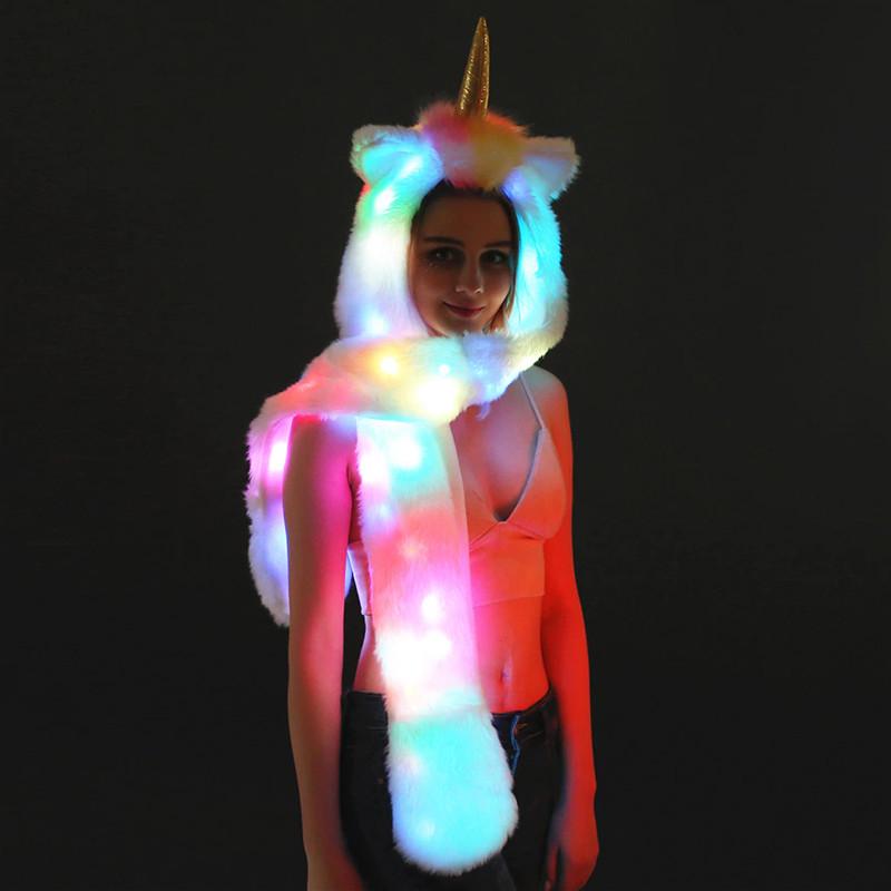 unicorn hat scarf and gloves set