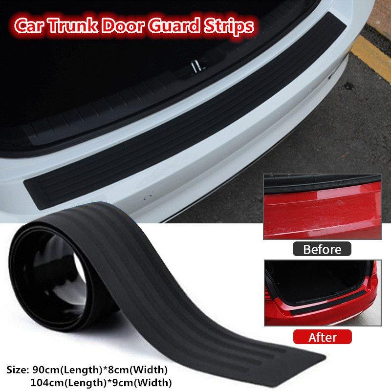 Universal Car Trunk Door Sill Plate Protector Strip Automobile Rear Bumper Guard Rubber Mouldings Trim Strips