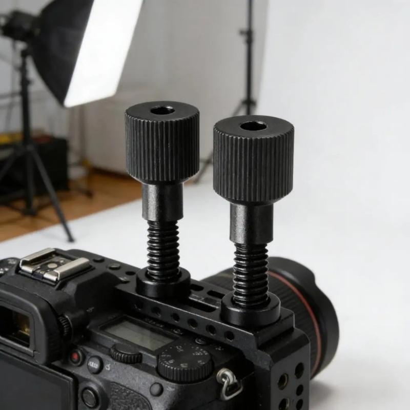 Pack Of 2 Aluminum Alloy 15mm Ball Head Adapters With 1/4Inch Thread Screw For Camera Mounts Phone Stands 15mm Ballhead
