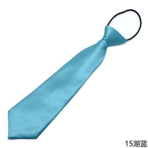 Large Quantity Production Boys And Girls Solid Color Small Tie Children'S Performance Class Uniform Adult Shirt Short Tie