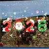 2026 Weihnachten DIY Fensteraufkleber mit Weihnachtsmannmotiven PVC-Materialien Kinderfreundlich