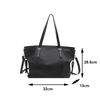 Large Sized Tote Bags For Women Soft PU Leather Pure Color Large Capacity Shopper Shoulder Crossbody Bag Quality Handbags