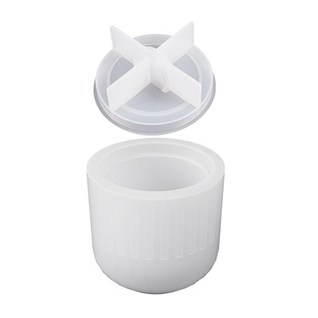 Silicone Storage Jar Mould Jewelry Box Moulds Resin Mold Storage Container Molds with Lid Candle Cup Molds for DIY Craft