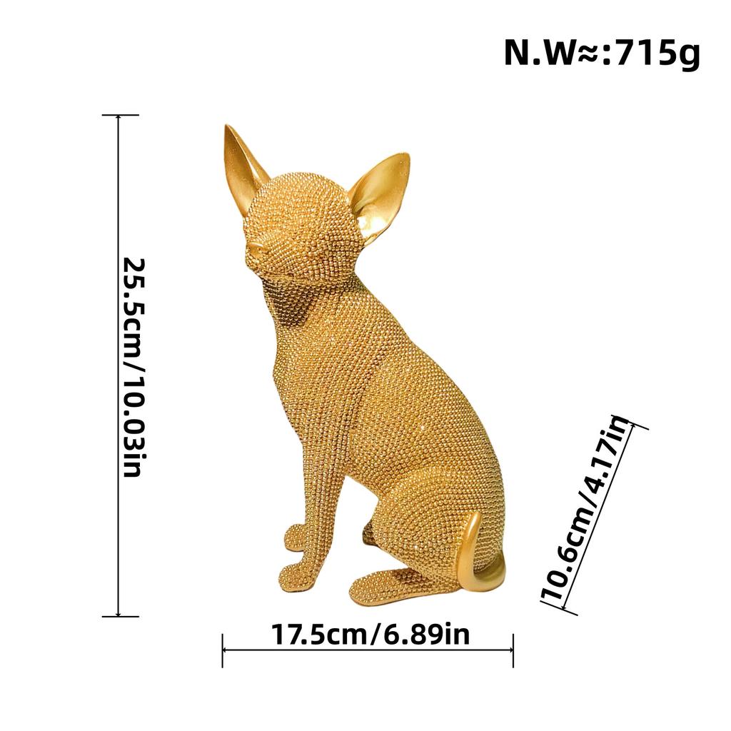 New Products Labrador Creative Living Room Ornaments Desktop Home Decoration Resin Crafts Housewarming Gift
