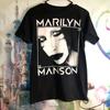Koncertní tričko Marilyn Manson Vzácný design Černé bavlněné tričko Unisex S-5XL WA0338