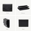 VITAFELICE Leather Mini Wallet Women's Tri-fold (bsrw-201ns) (Black)