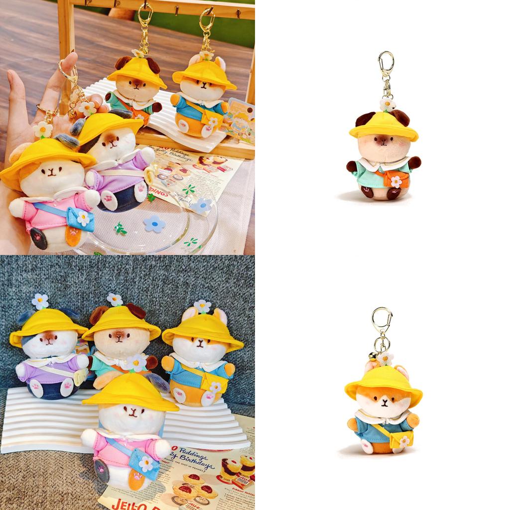 Kindergarten Guinea Pig Plush Keychain With Hat And Clothing Design For Backpack Decoration And Gifts