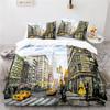Statue of Liberty American City 3D Bedding Set Scenery Duvet Cover Set with Pillowcase Home Textile Twin Full Queen King Size