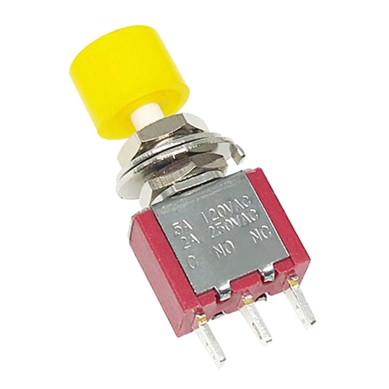 Mini Momentary Push Button Switches PS102 3Pin 6Pin Atomatic Reset 2A250VAC 5A120VAC For Electronics Appliances