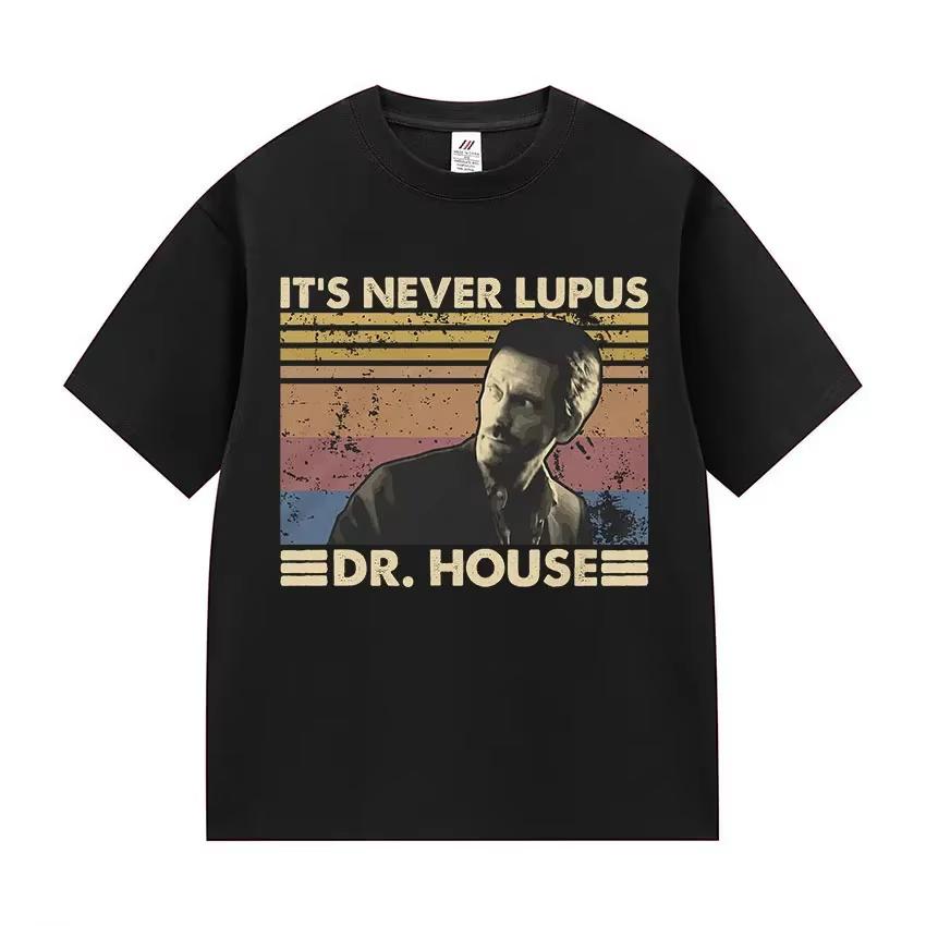 

Doctor Gregory House Funny Face T-shirt for Women Unisex Vintage Autumn Fashion Extra Large Size Winter Innerwear S