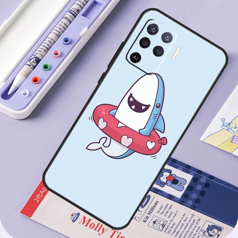 whale sharks For Oppo A60 A80 A40 A94 A74 A54 A15 A18 A38 A58 A78 A98 A16 A76 A96 A57 A17 A77 A5 Pro Case