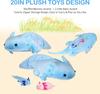 ZHONGXIN MADE Soft Axolotl Plush Toy Set with Cute Axolotl Stuffed Gift for Friends and Blue 3-Piece Zipper, Animals, Kids,