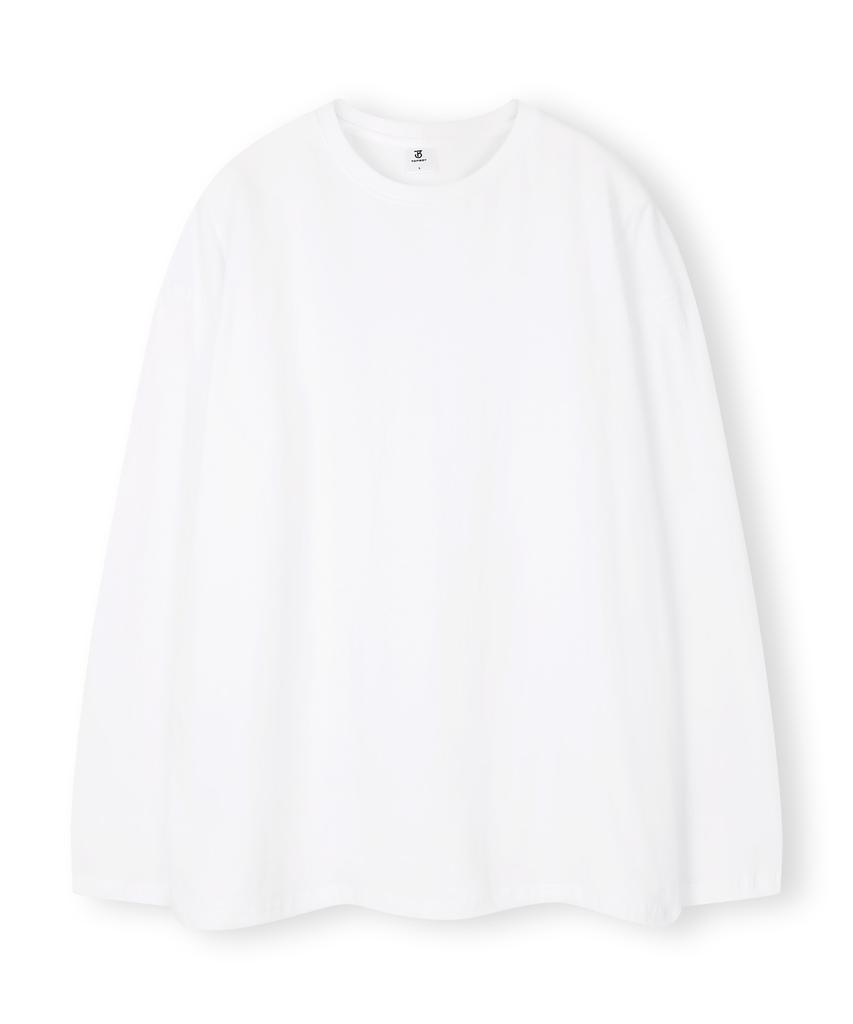 TOPBOY [2Pack] Crew Neck Oversized Long Sleeve T-Shirt 2 Colors