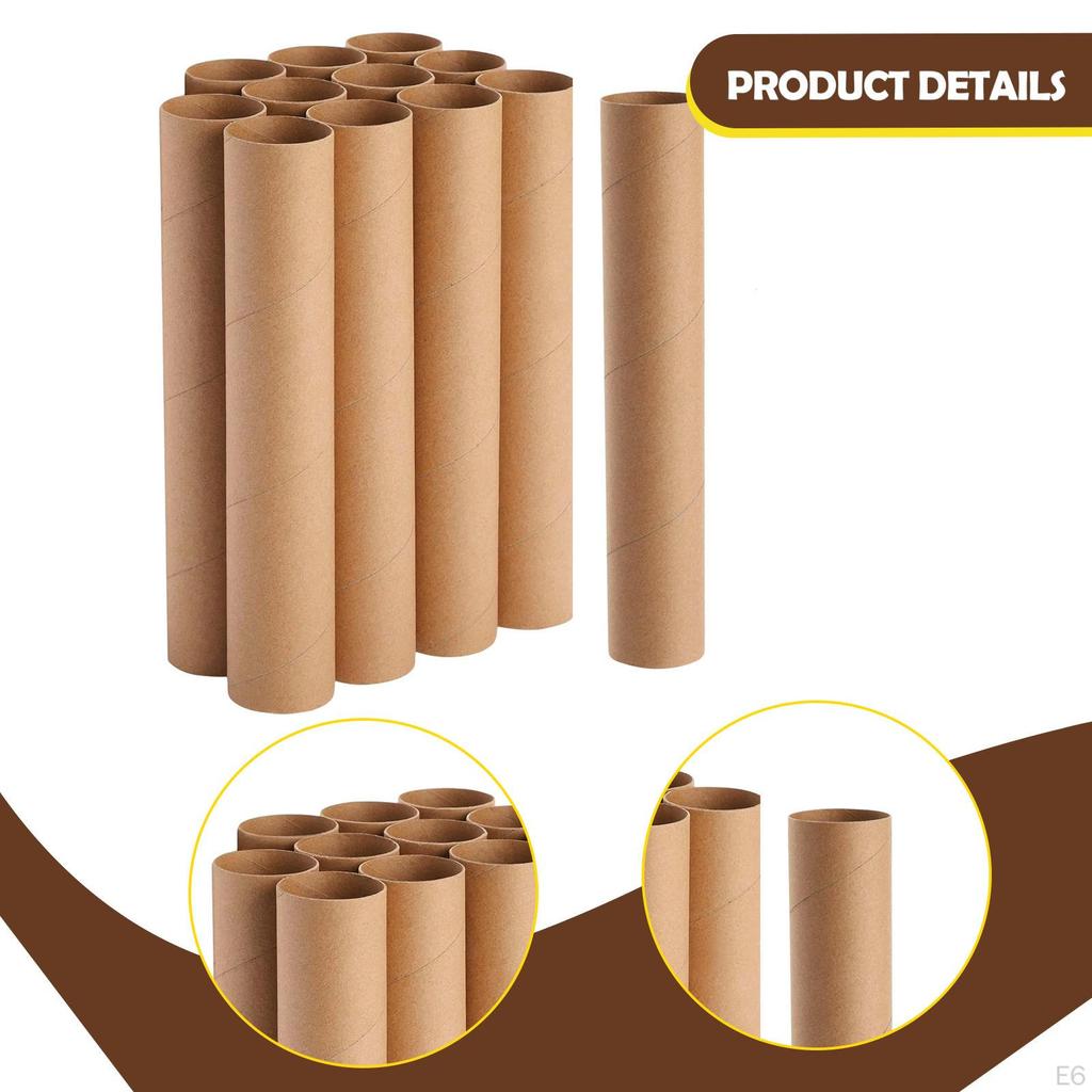 12 Pieces Craft Rolls Eco Friendly Round Premium Paper Towel Tubes for Crafts Arts Projects