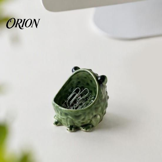 Handcrafted Home Decor Cute Big Mouth Frog Ceramic Candy Dish & Key Bowl for Entryway Table, Frogs Artistic Animal Sculpture Bowl, Decorative Figurine