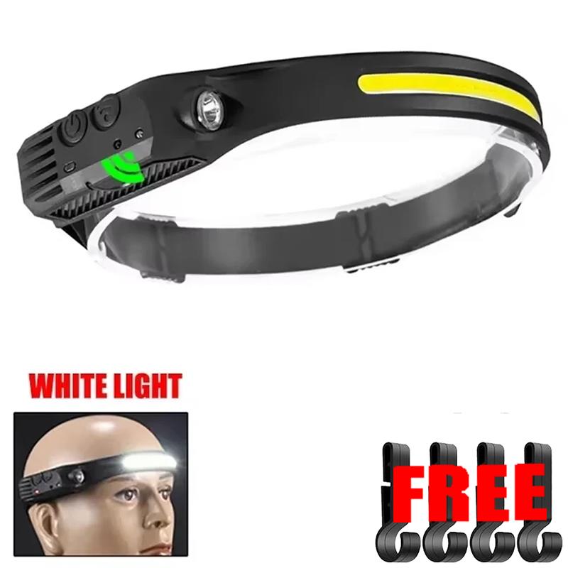 Ultra-bright Rechargeable Headlamp Portable 5 LED Headlight Head Torch Waterproof Working Light Outdoor Camping Fishing Cycling