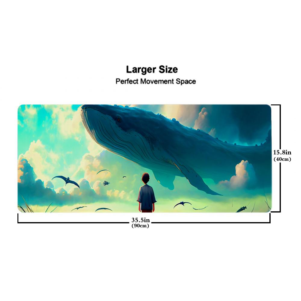 AI Art Painting Mouse Pad 500X1000 Mm Large Gaming Mousepad Gamer XL Rubber Otaku Keyboard Pad Laptop Desk Mat