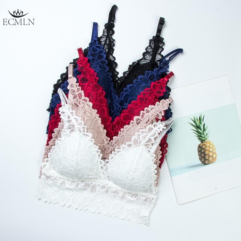 Bralettes de Renda para Mulheres Bralette Acolchoado de Renda Bandeau