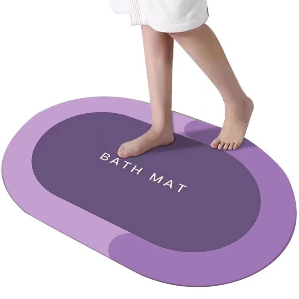 Sklisikre baderomsmatter, gulvmatter til husholdningsbad, Vannabsorberende smussbestandige matter Fotmatter