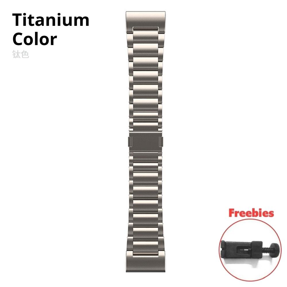 22mm 26mm Quick Fit Titanium Metal Watch Magnetic Band Bracelet For Garmin Fenix 7X/7/6X Pro/5X Plus/Forerunner 955/instinct 2/MARQ Strap Wristband